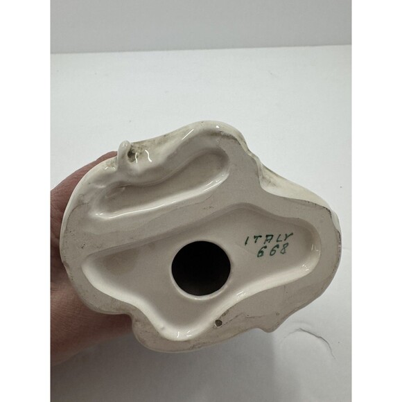 VTG Italian Bust glazed Madonna Virgin Mary Baby Jesus Italy 668 Statue Catholic - Picture 5 of 13